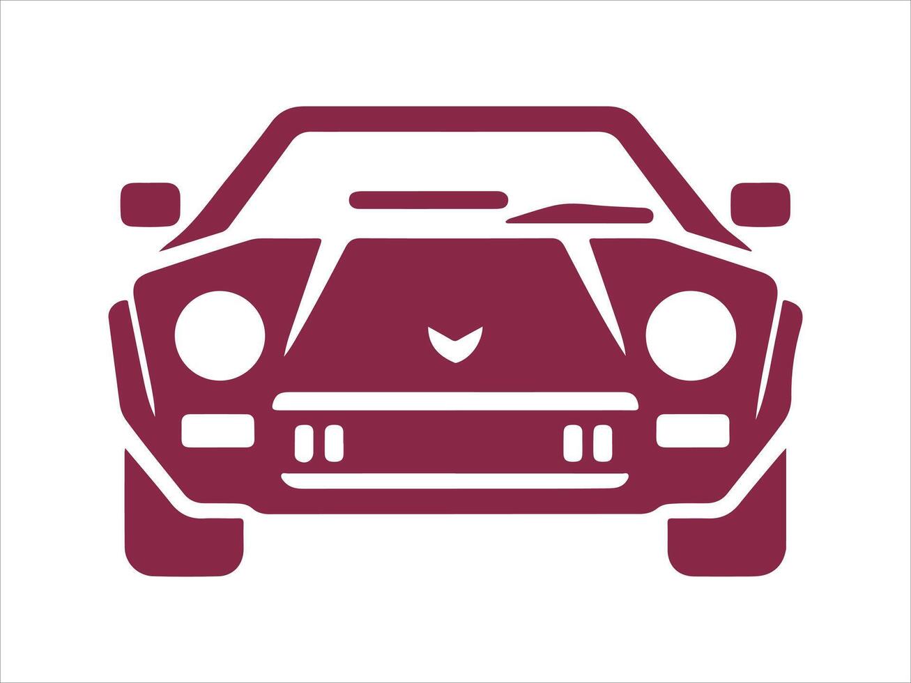 a car icon on a white background vector