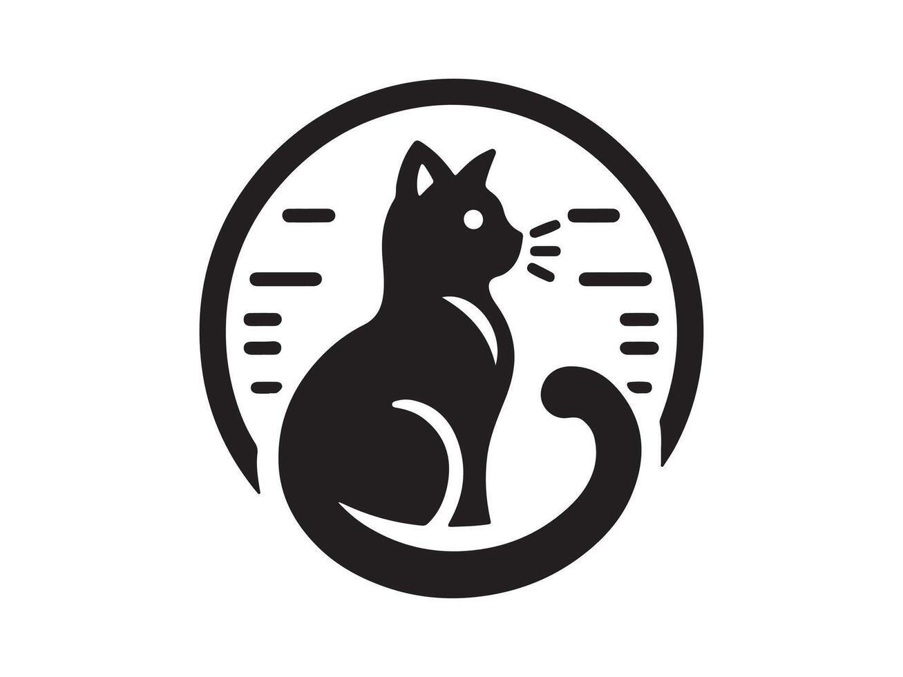 Cat head icon. Cat face logo. Silhouette simple. Flat style. Cartoon cat face. Logo design template. illustration. Animal logotype concept. vector