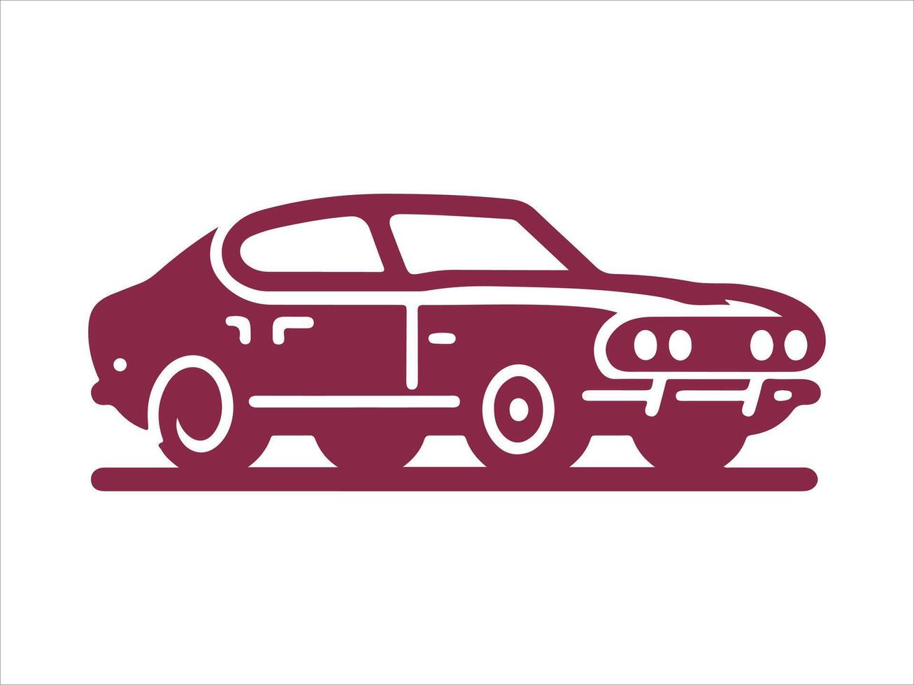 a car icon on a white background vector