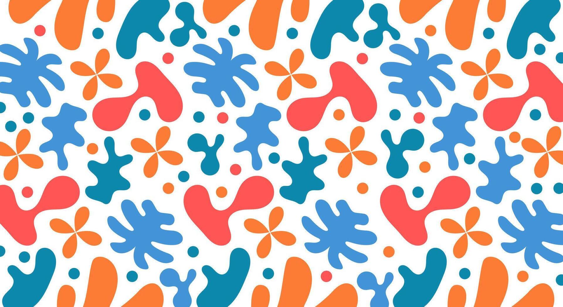 Colorful matisse pattern background vector