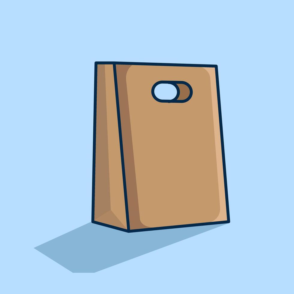 illustration Paper Bag. design Paper Bag. Paper Bag Fashion Cartoon design illustration and icon for website, digital and print vector