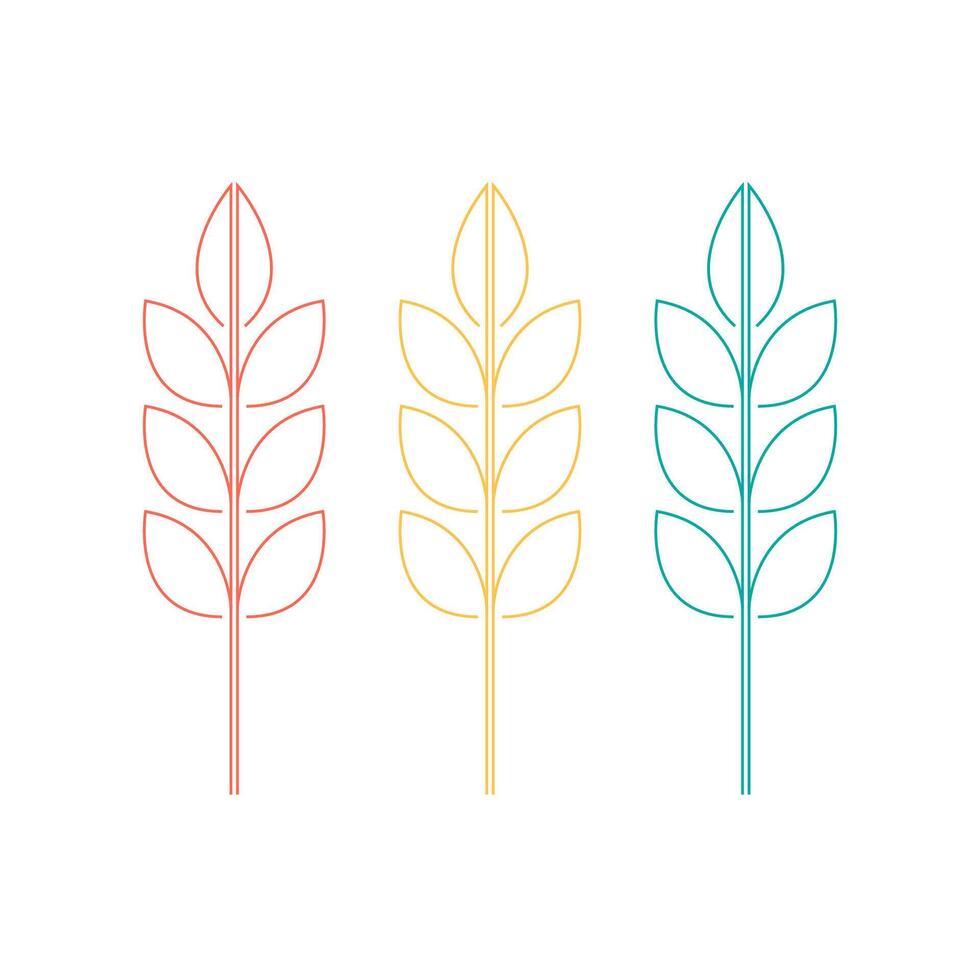 Wheat pattern wallpaper. oat symbol. free space for text. rice sign. Rice pattern wallpaper. vector