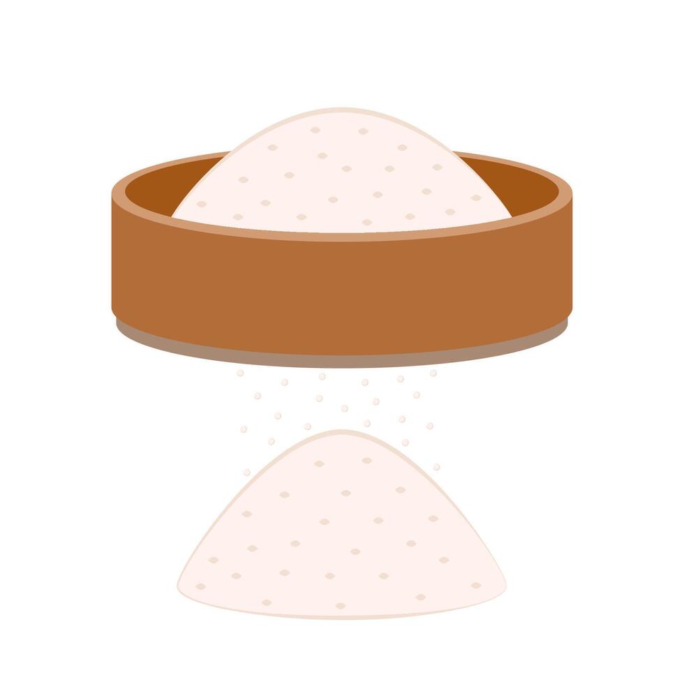 flour cartoon . free space for text. wallpaper. background. vector