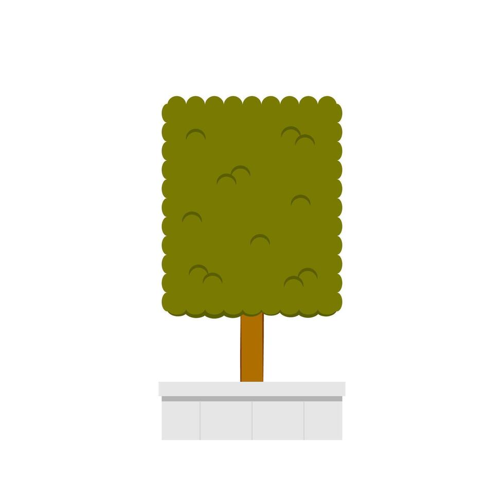 Tree cartoon . Tree on white background. vector