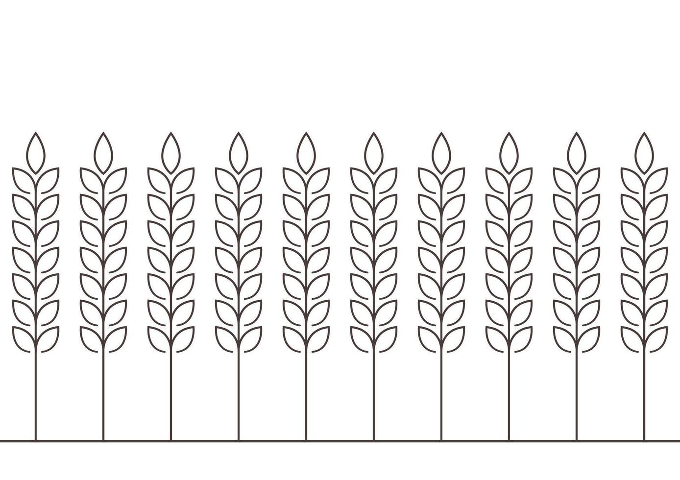 Wheat pattern wallpaper. oat symbol. free space for text. rice sign. Rice pattern wallpaper. vector
