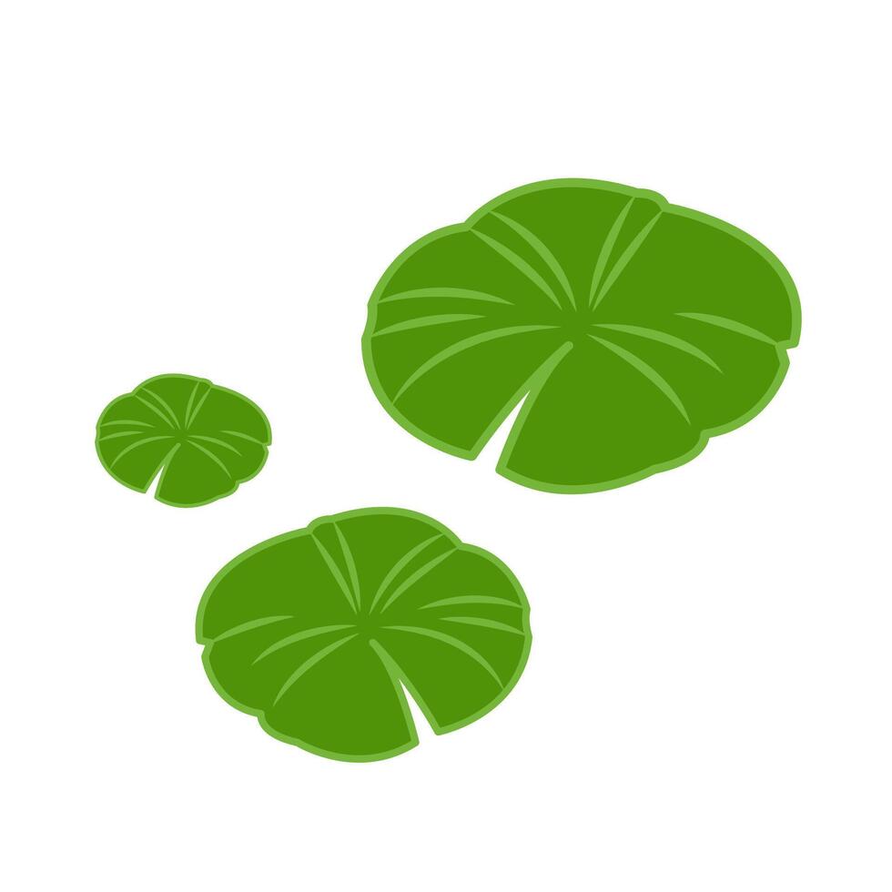 Lily pad . Lily pad logo design. vector