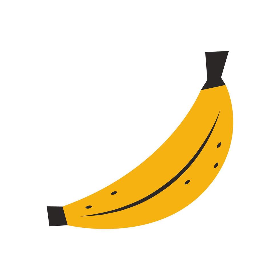 Banana cartoon . Banana on white background. vector