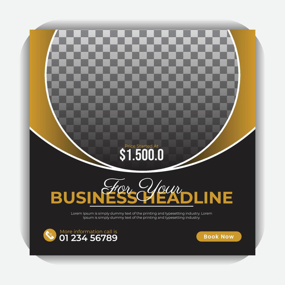 For your advertisement, unique and professional social media post or square banner template, real estate or home sale square banner design. vector