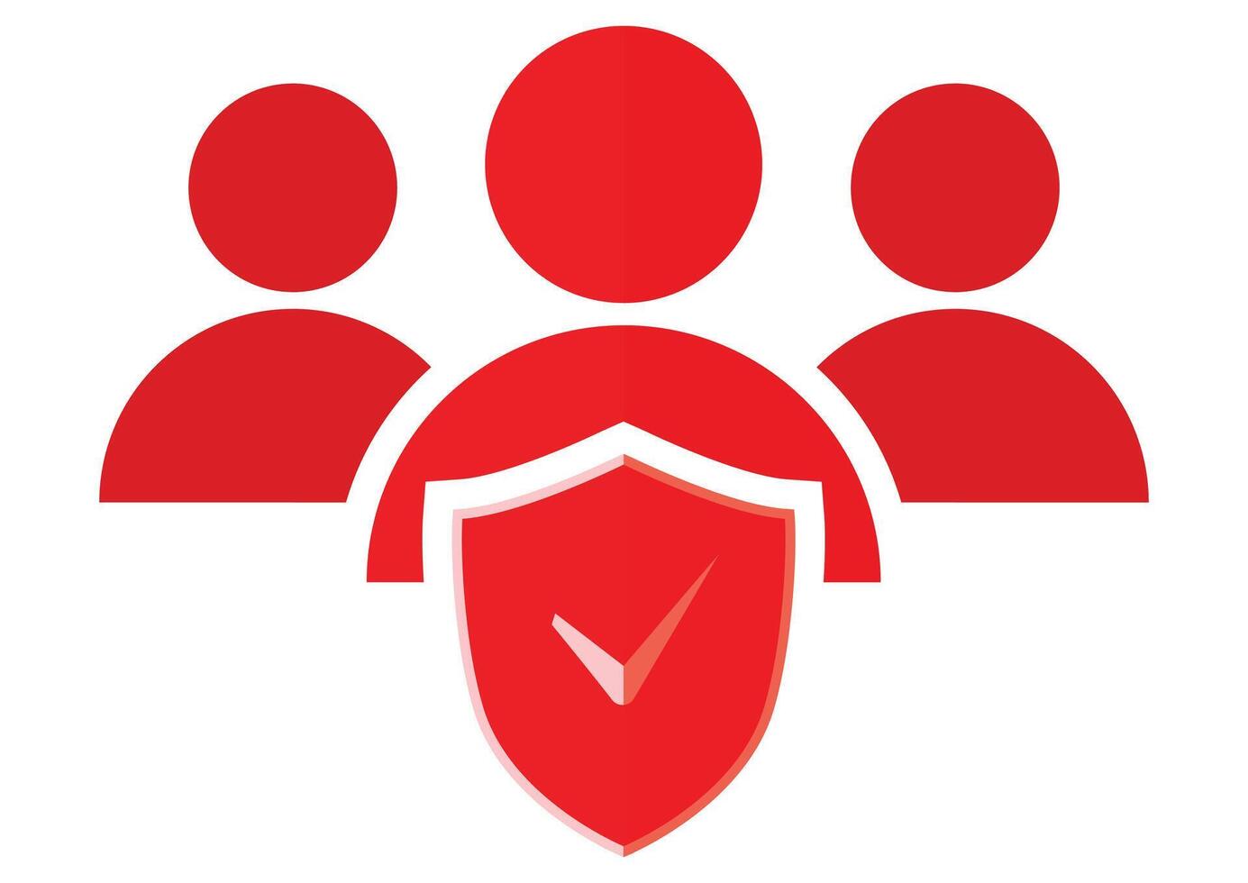 Safety insurance icon flat design isolated on white background vector