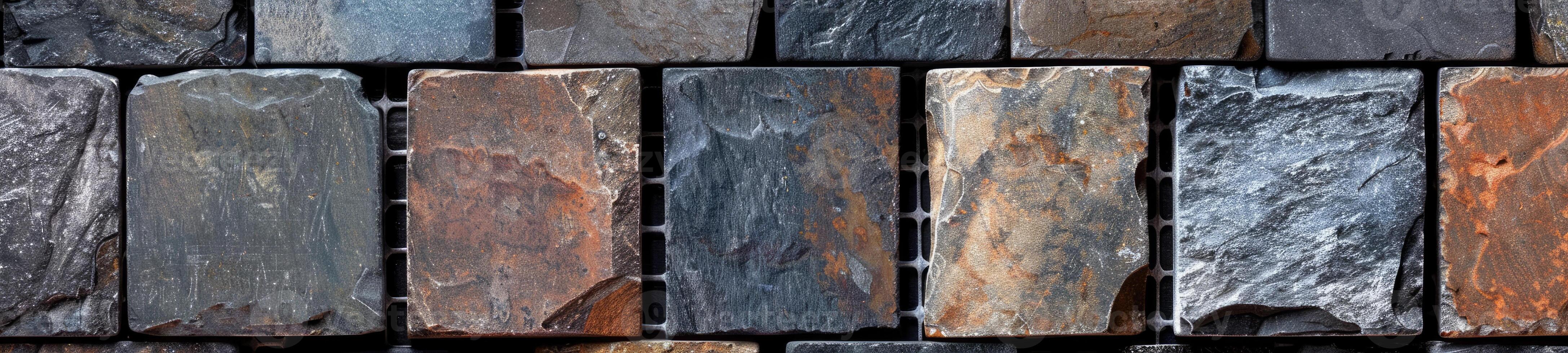 Polished Rectangular Natural Stone Mosaic Tiles photo