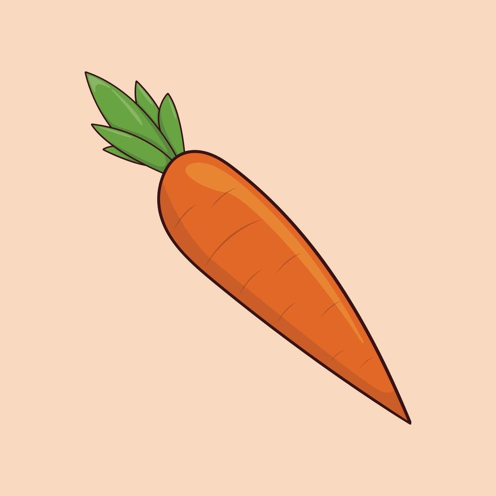 Flat carrot icon Thanksgiving icon set illustration vector