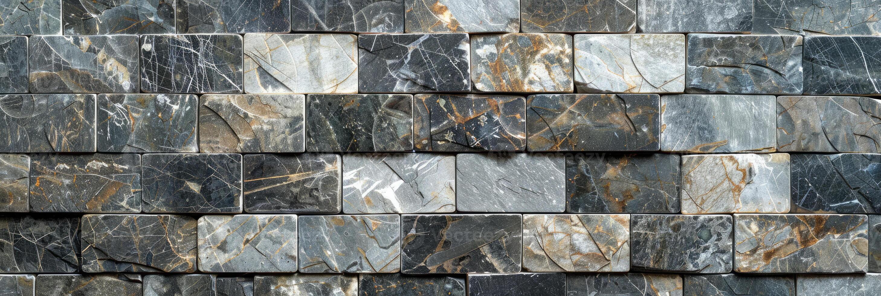 Polished Rectangular Natural Stone Mosaic Tiles photo