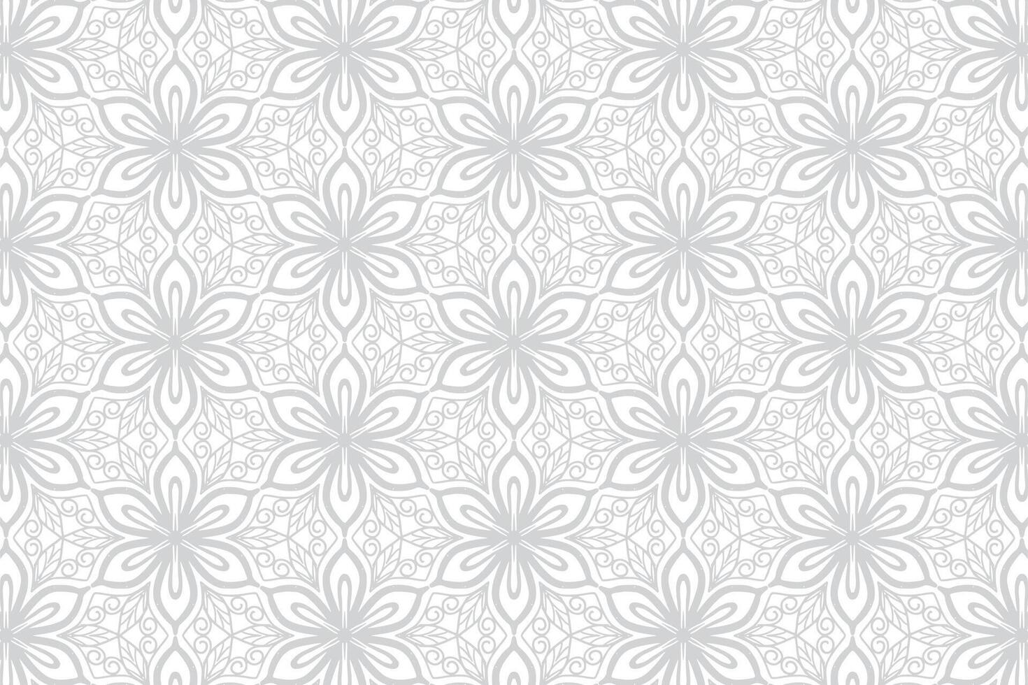 Modern floral pattern on a white background vector
