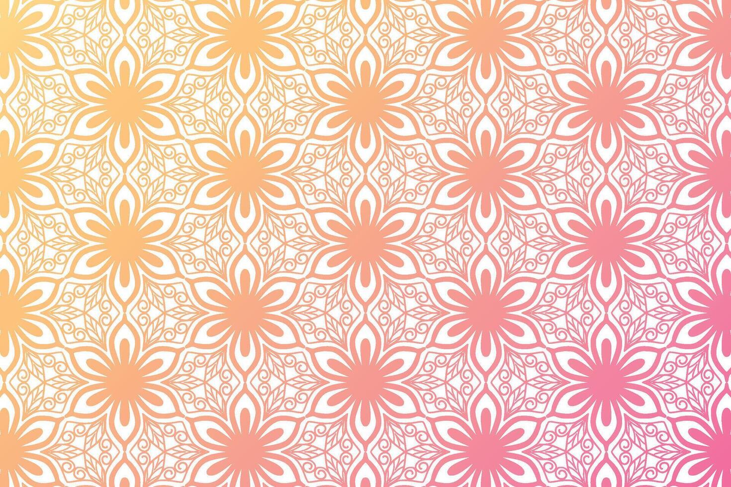 Abstract colourful floral pattern background vector