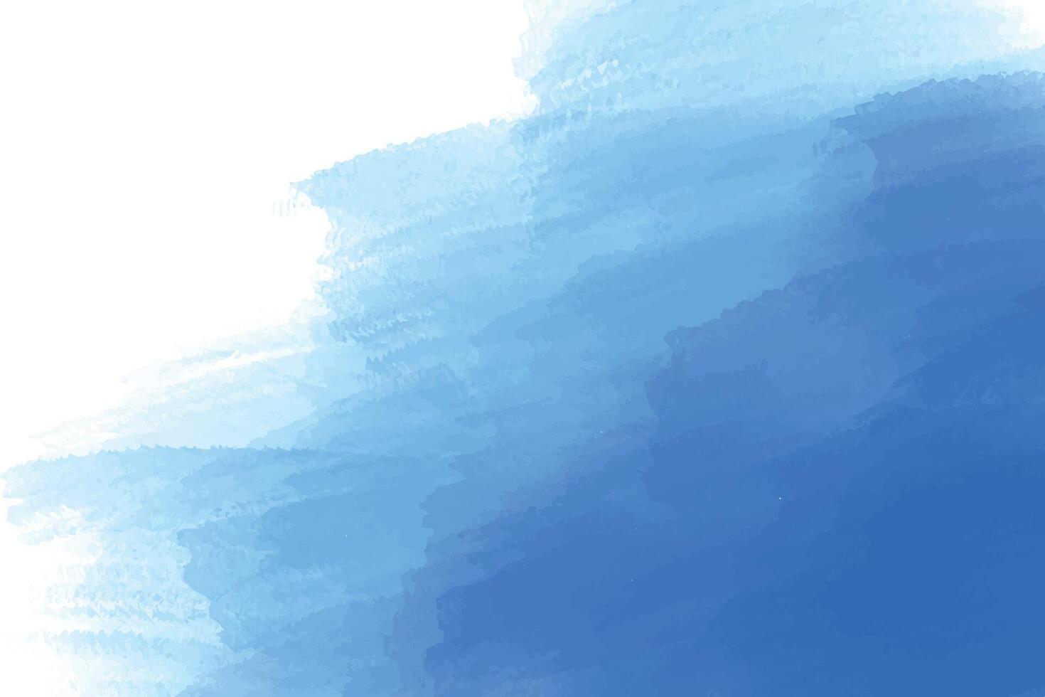 Abstract blue brush stroke watercolor texture background vector
