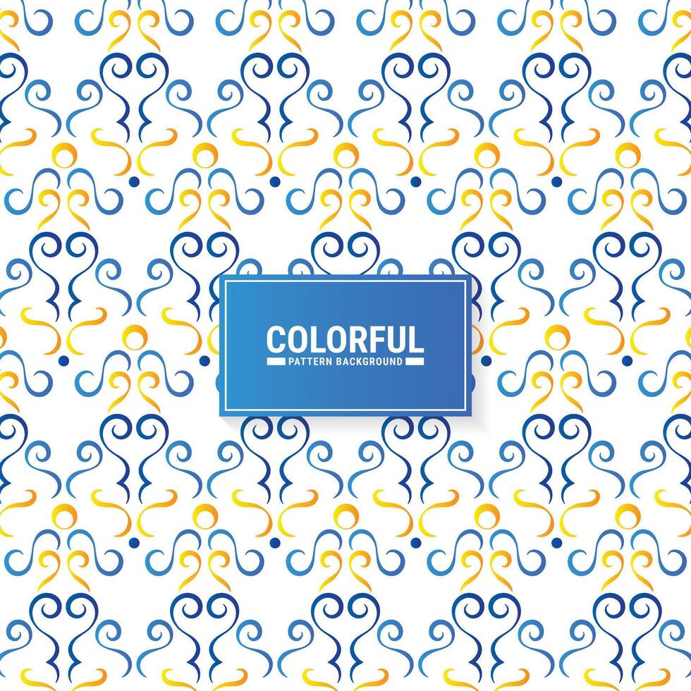 Colorful abstract geometric pattern design vector