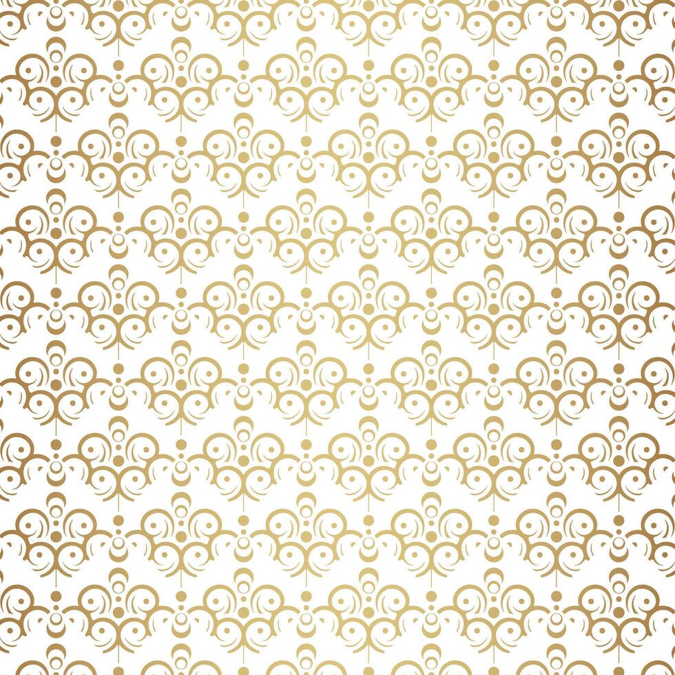 Gold Lines Ornament Geometric Seamless Pattern vector