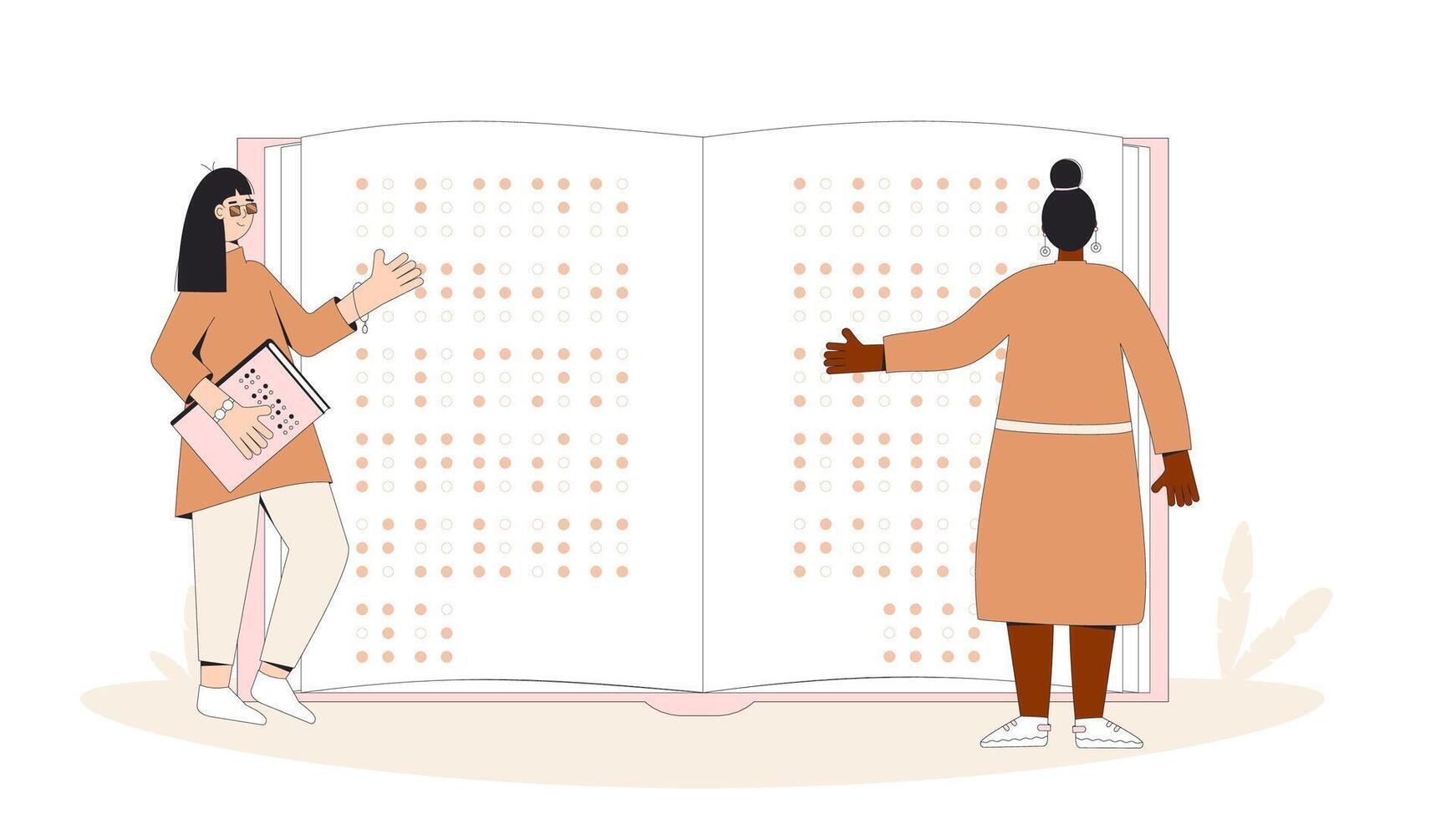 World Braille Day on 4th of January. vector