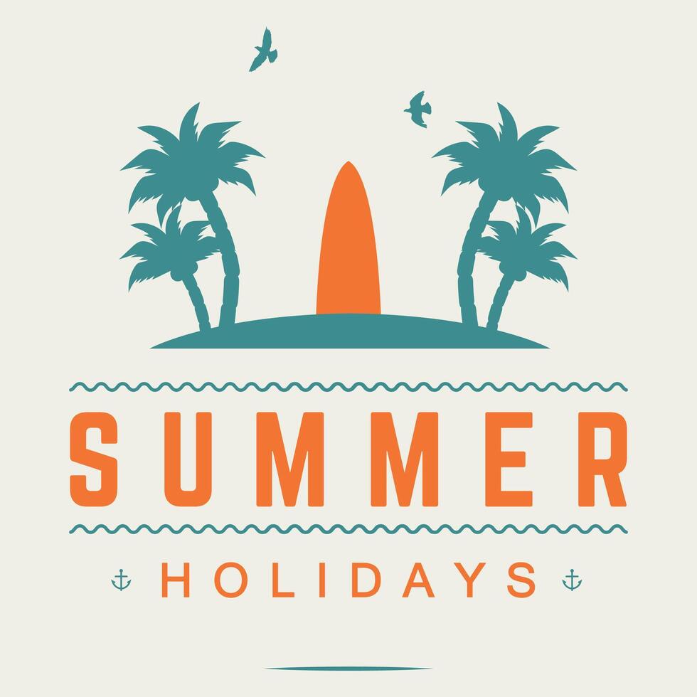 Summer hand drawn brush letterings. Summer typography - hello summer, summer camp, welcome to summer paradise, the best summer holiday, beach party, summer vector