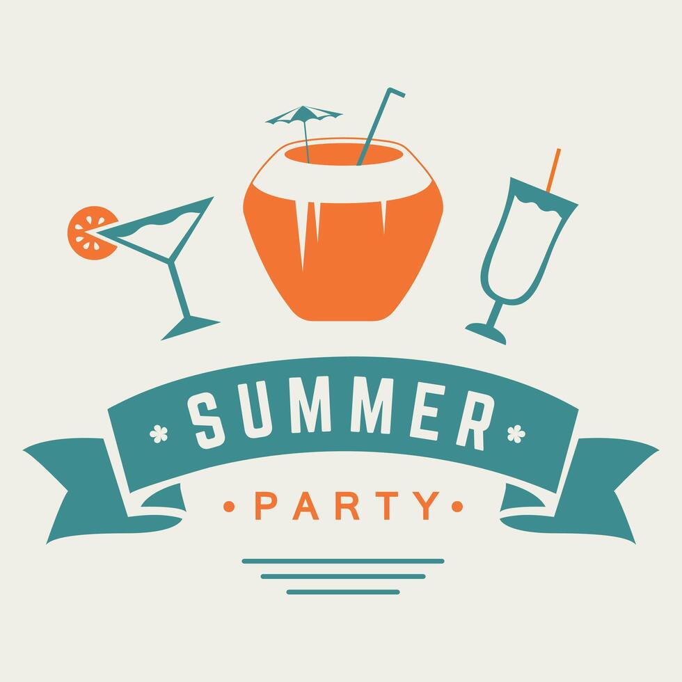 Summer hand-drawn brush letterings. Holiday typography hello summer, summer camp, welcome to summer paradise, the best beach party holiday, beach party vector