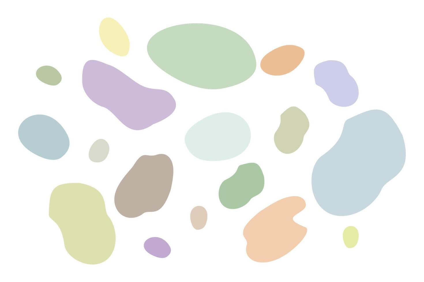 Set of Liquid shapes, Abstract organic elements. Different blotch shapes collection. Speech bubbles in different shapes and colors isolated on white background. Design elements Illustration. vector