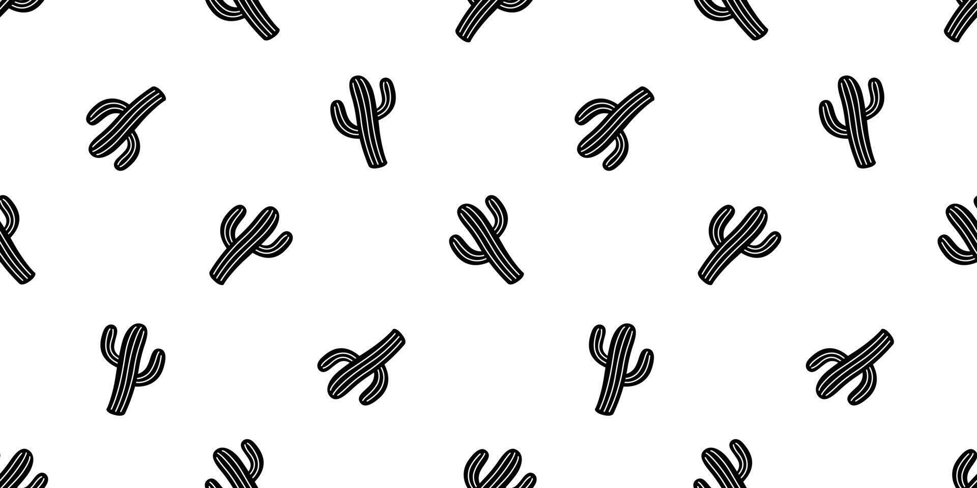 cactus seamless pattern Desert botanica flower plant garden cartoon doodle tile wallpaper repeat background illustration scarf isolated design vector