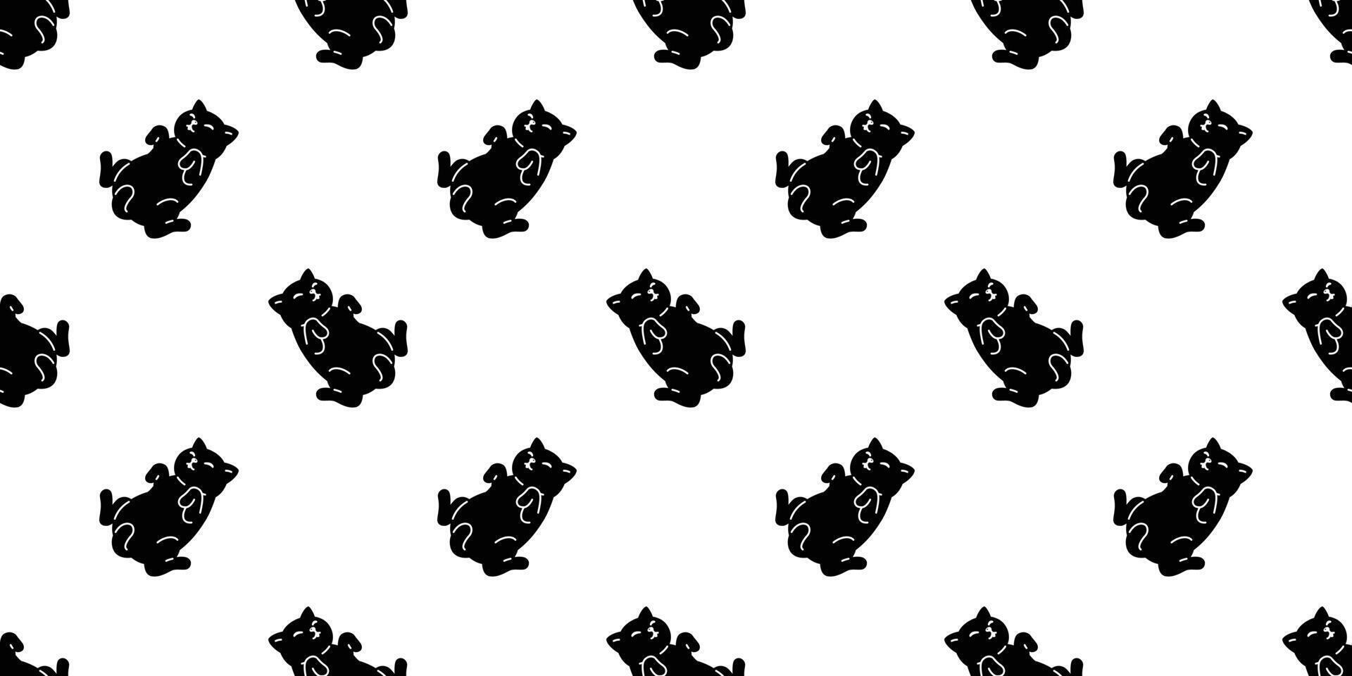 cat seamless pattern kitten sleeping calico dog pet breed cartoon tile background repeat wallpaper doodle scarf isolated illustration design vector