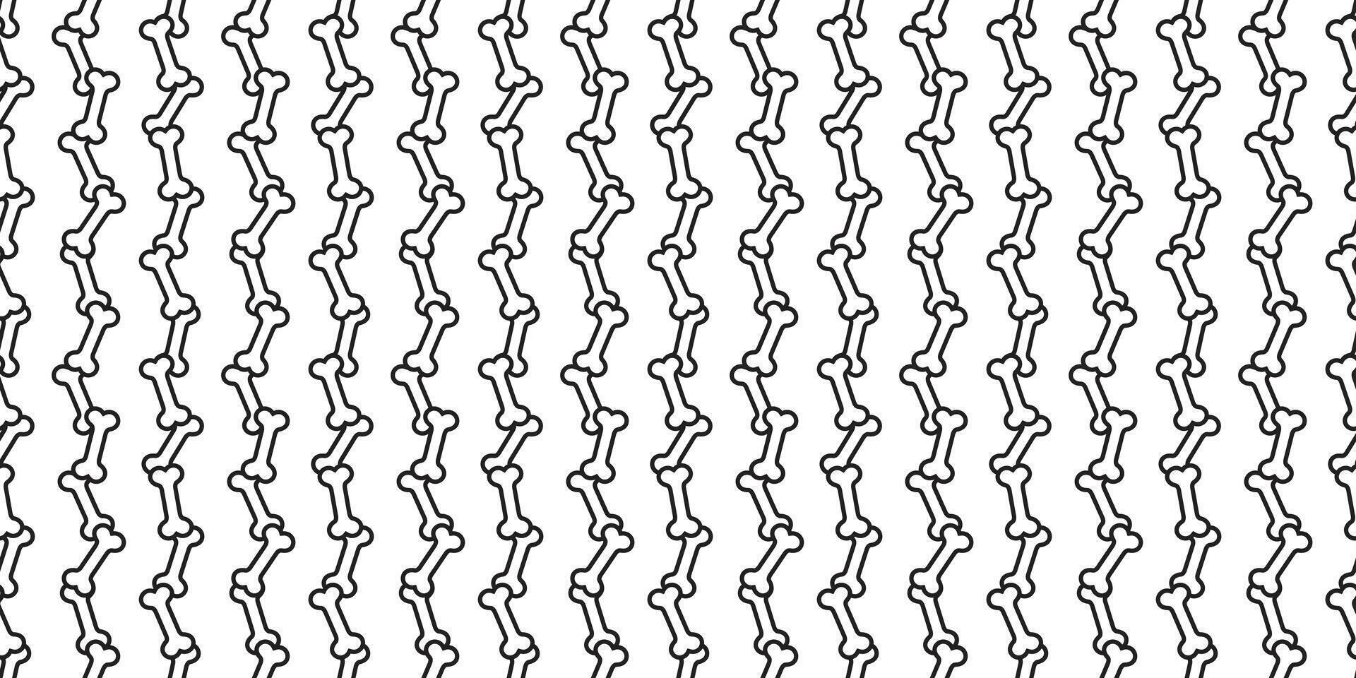 dog bone seamless pattern chain french bulldog footprint paw puppy pet cartoon scarf isolated repeat wallpaper tile background doodle illustration design vector