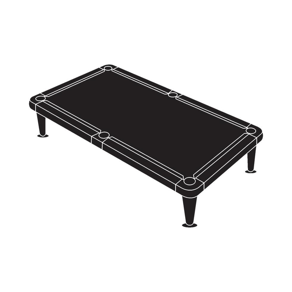 Billiard table icon vector