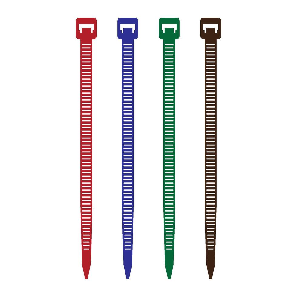 Cable ties icon vector