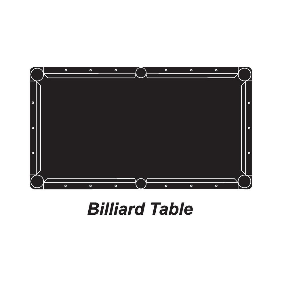 Billiard table icon vector