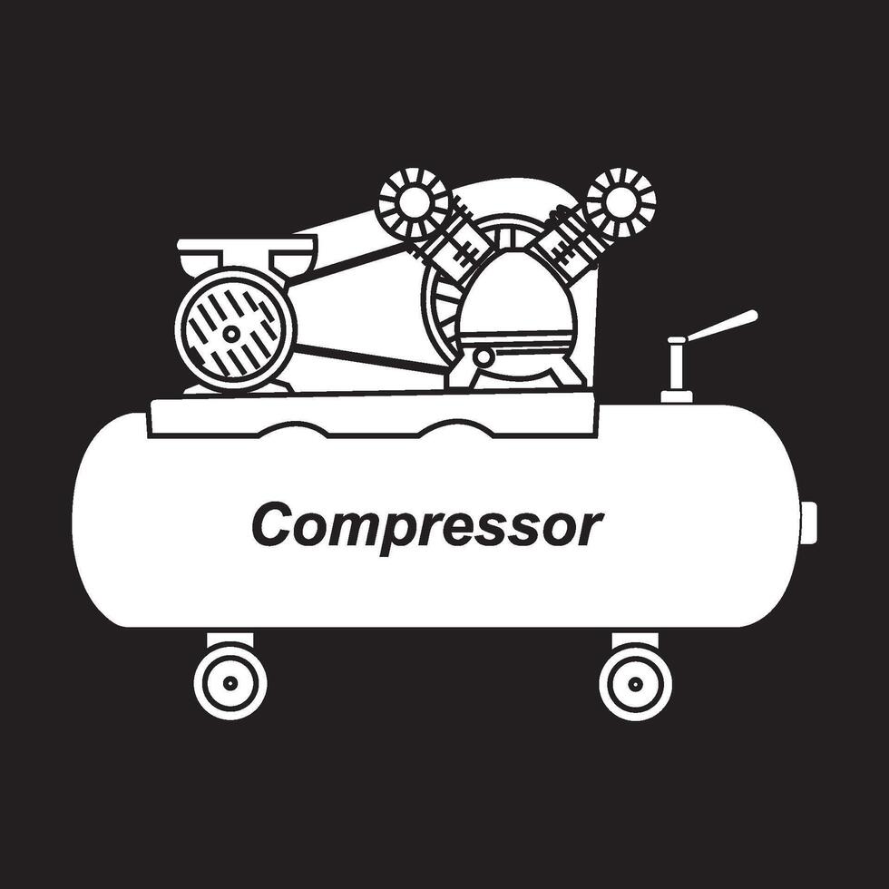 Compressor icon design vector