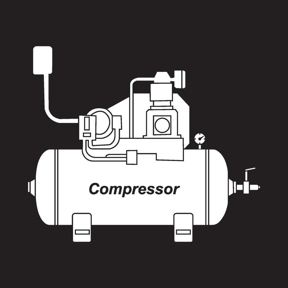 Compressor icon design vector