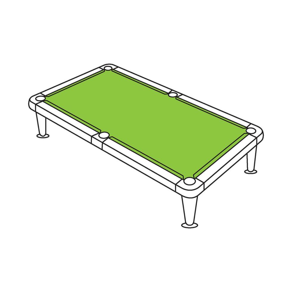 Billiard table icon vector