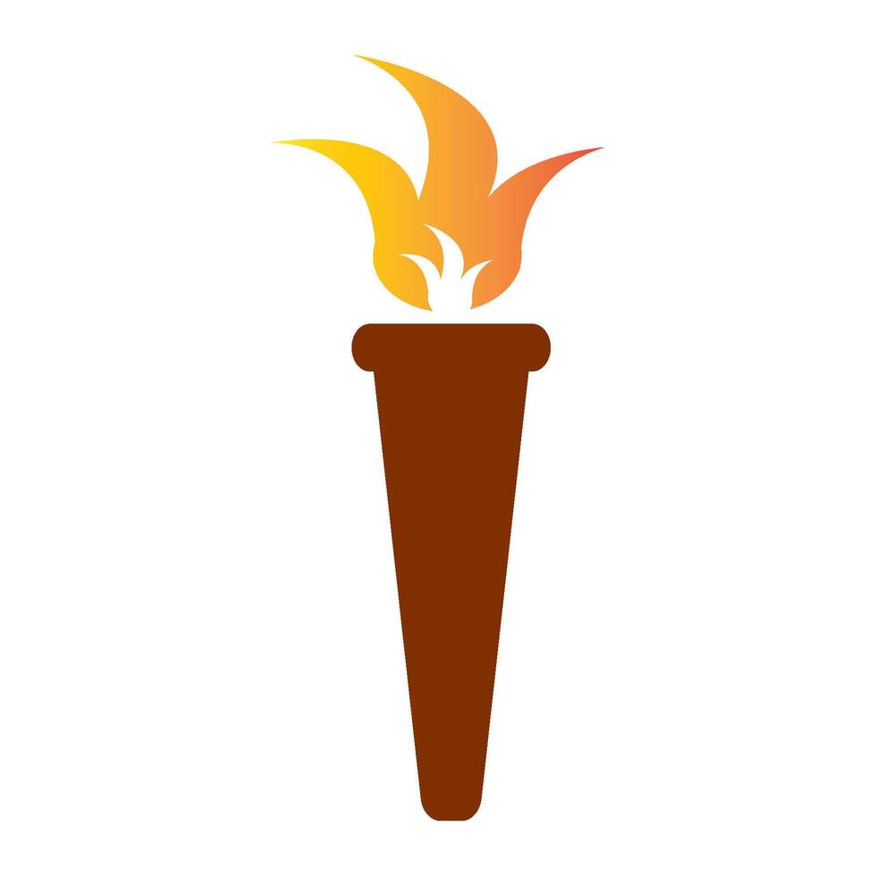 torch icon design vector