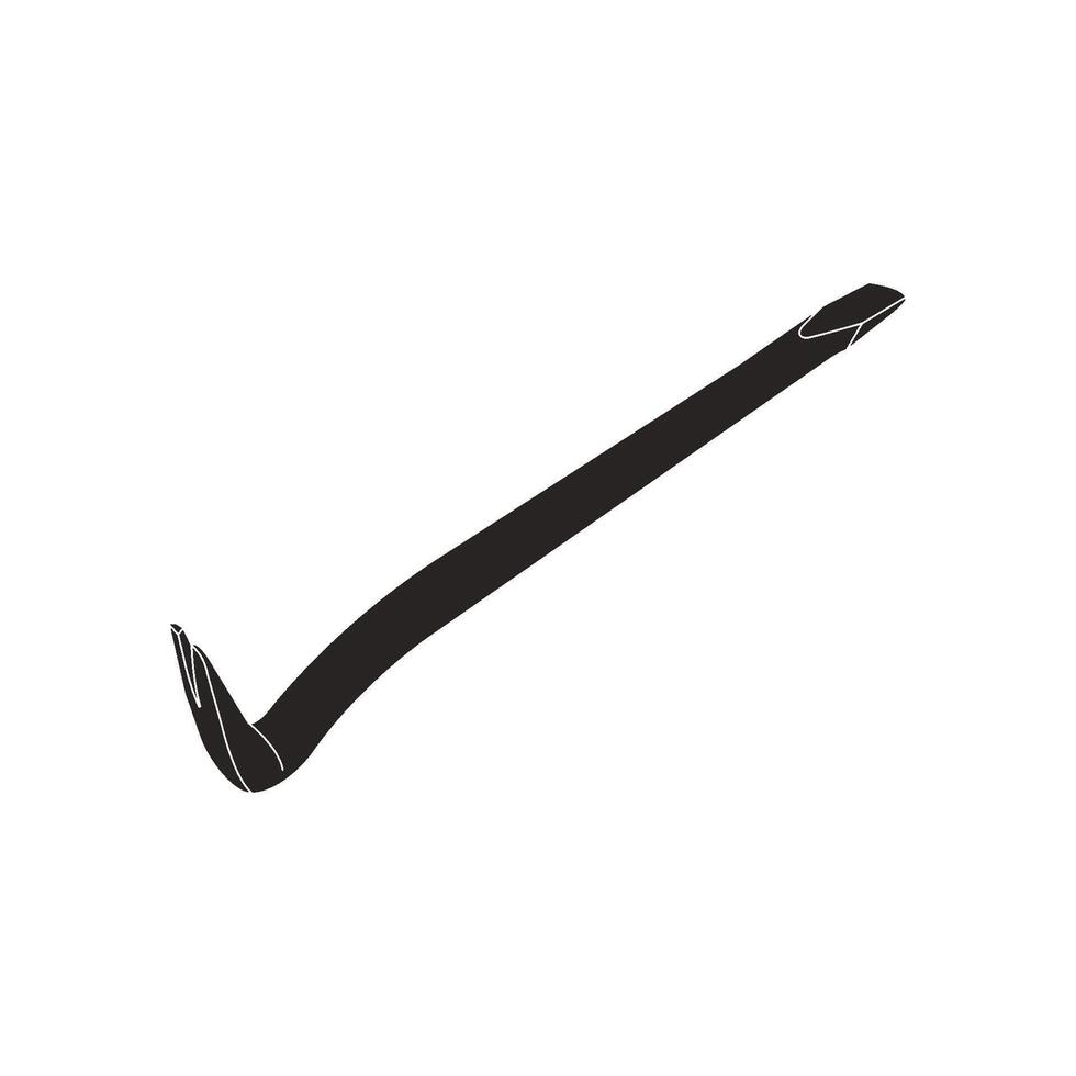 crowbar image design vector