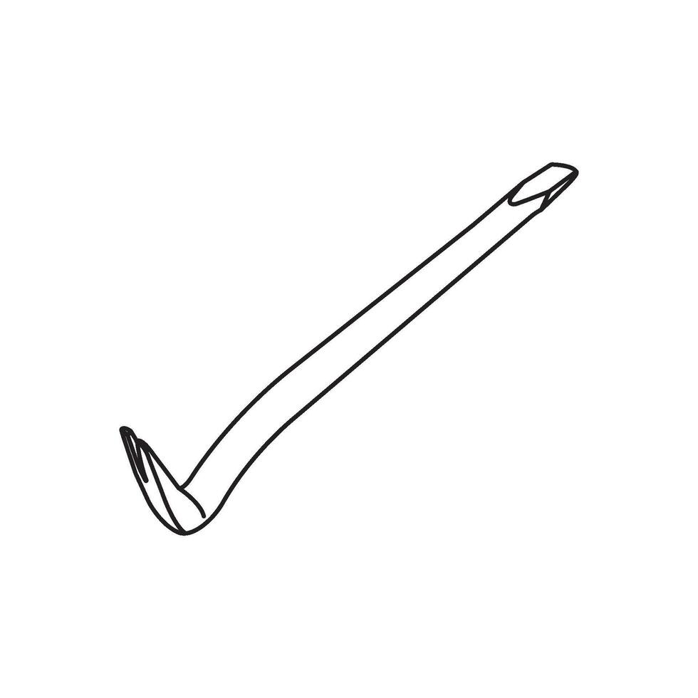 crowbar image design vector