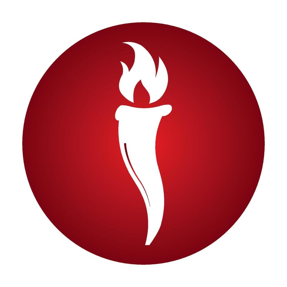 torch icon design vector