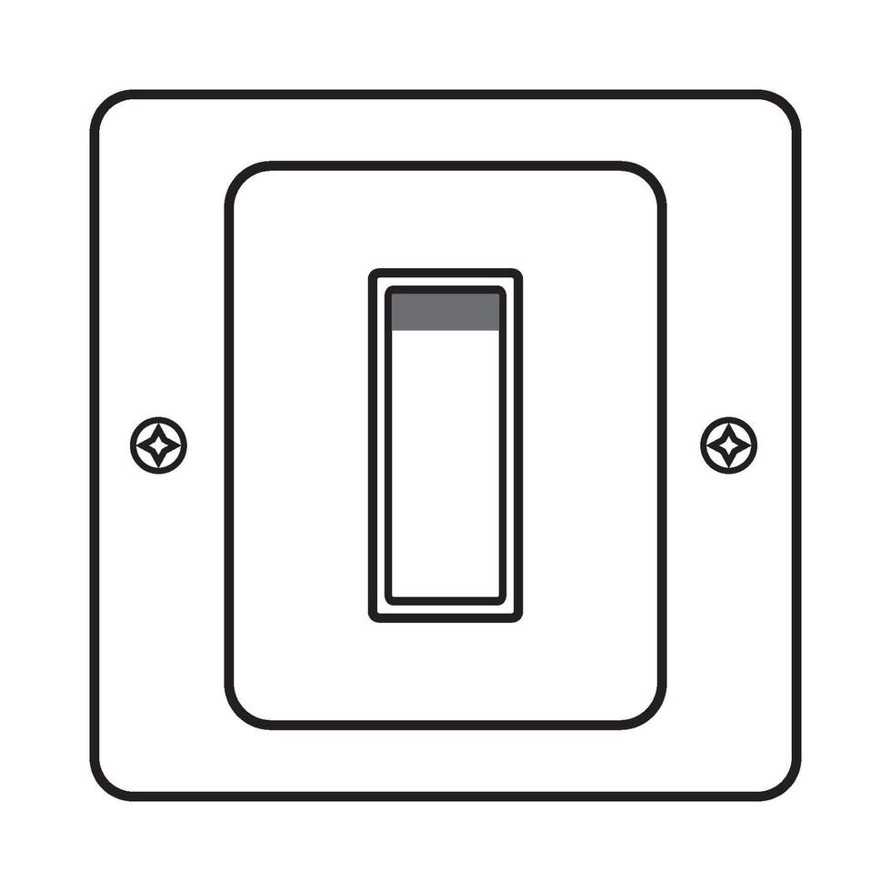 Electric switch icon design vector