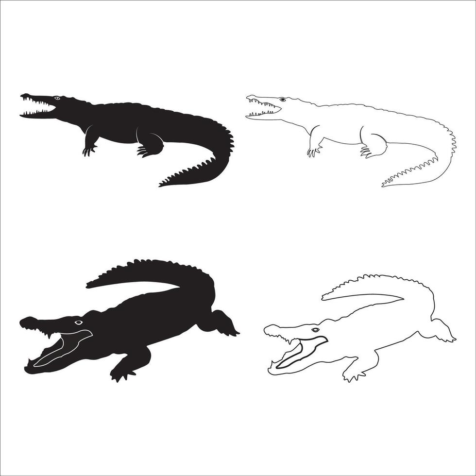 Crocodile icon design vector