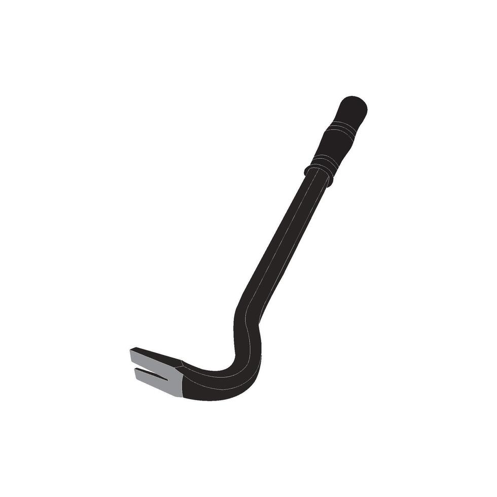 crowbar image design vector