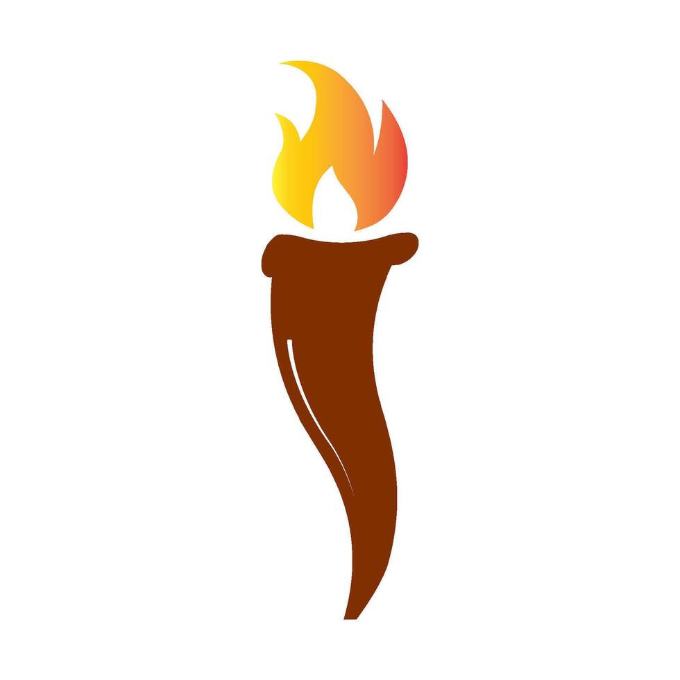 torch icon design vector