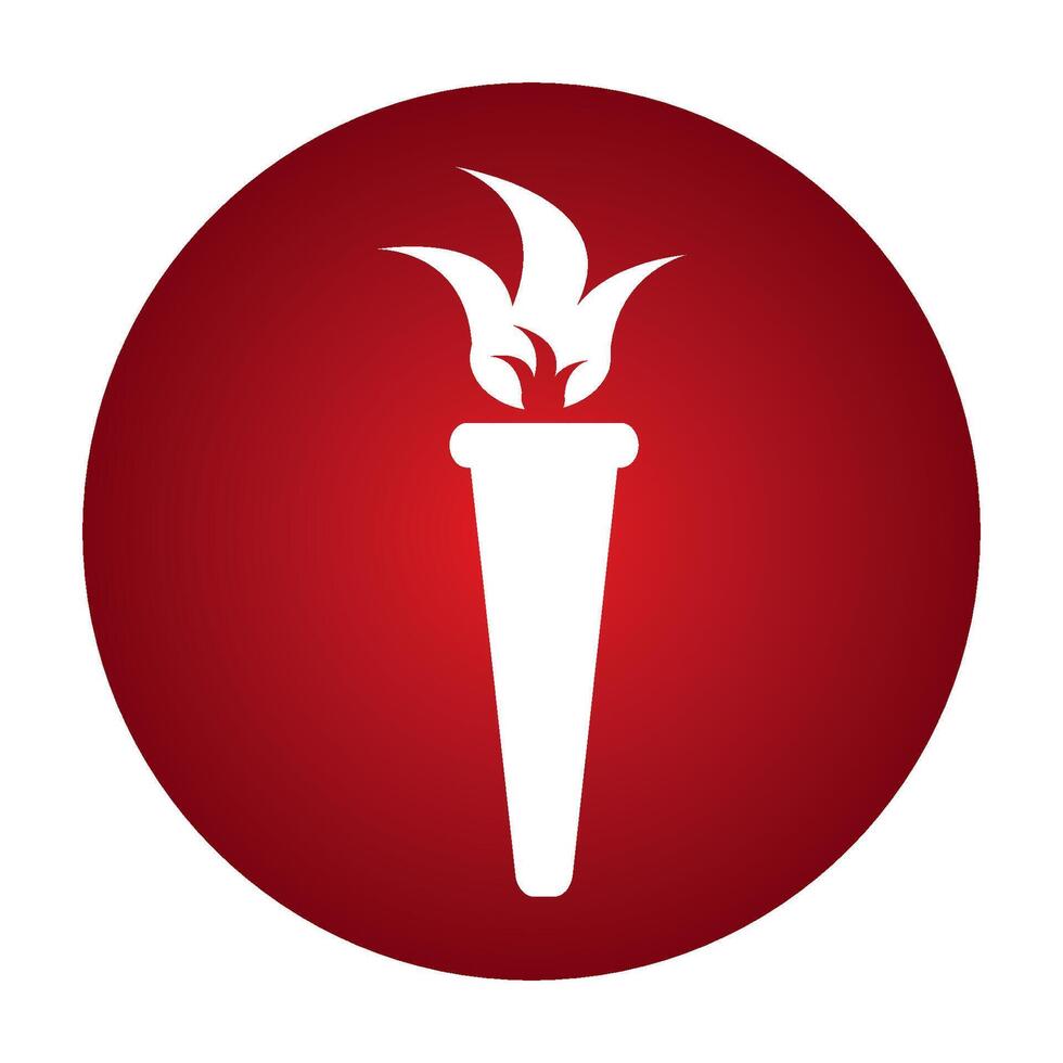 torch icon design vector