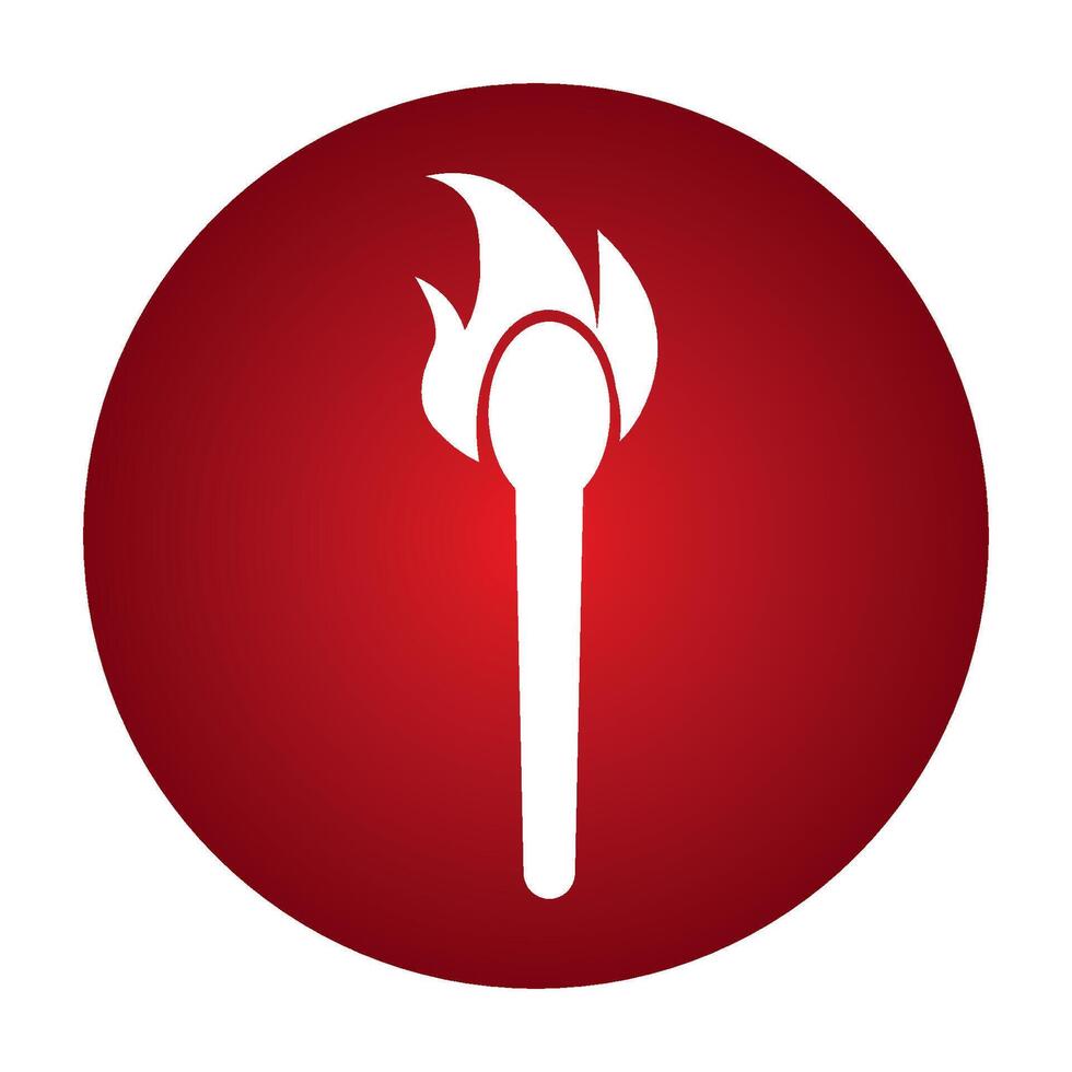 torch icon design vector