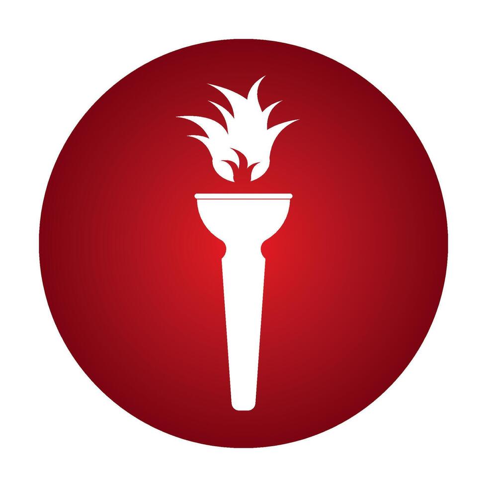 torch icon design vector