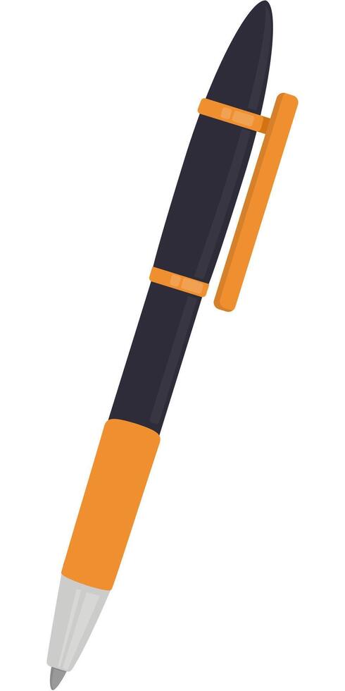 Pen icon in flat illustration isolated on white background. vector