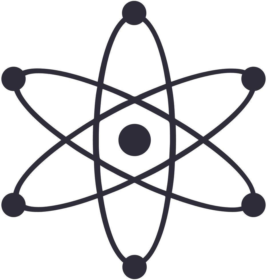 Molecule icon symbol sign isolated on white background. vector