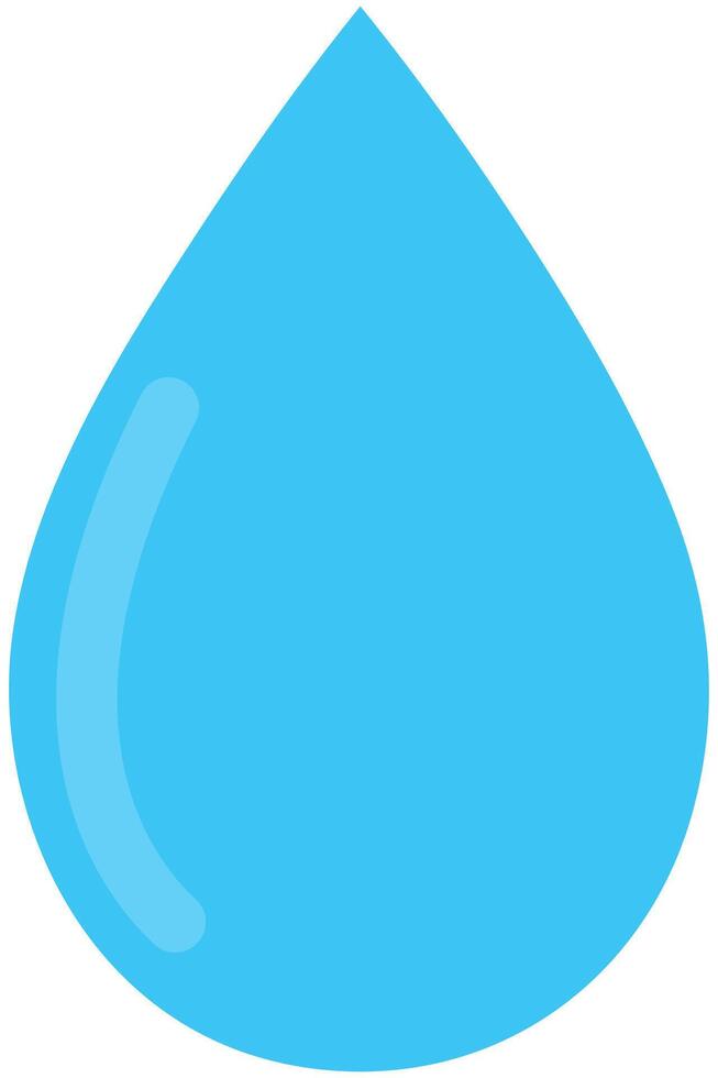 Water flat icon isolated on white background. vector