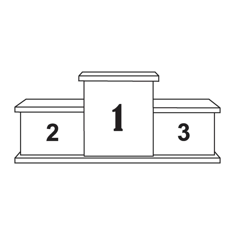 Winner Podium Icon vector