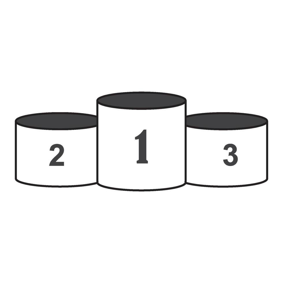 Winner Podium Icon vector